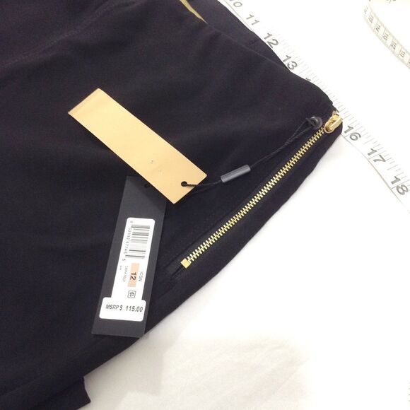 Donna Karan Black High Waist Flare Leg Trousers Size 12 New With Tag - Picture 5 of 5